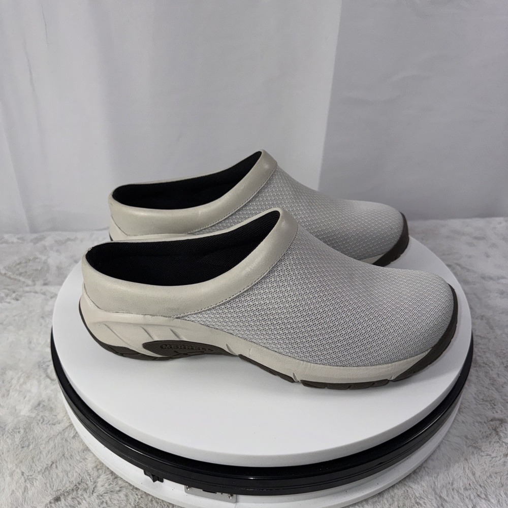 Women's Merrill Encore Breeze 4 Slip On Clogs In Light Gray Size 8.5 - Picture 2 of 6